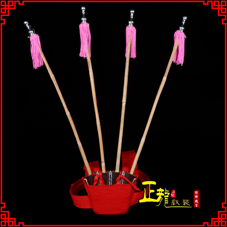 龙城戏装戏曲用品靠旗男女大靠 靠板 正宗牛皮旗杆旗架